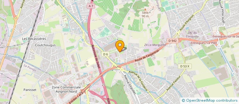 localisation de l'entreprise SPIE BATIGNOLLES VALERIAN à SORGUES