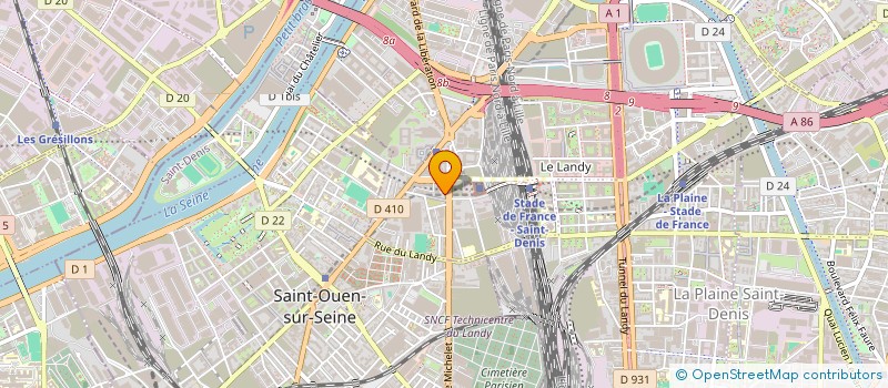localisation de l'entreprise SPIE FACILITIES à SAINT-OUEN-SUR-SEINE
