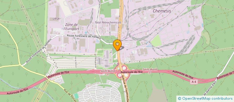 localisation de l'entreprise SPIELDENNER ET PETIT FILS  SAINT-AVOLD