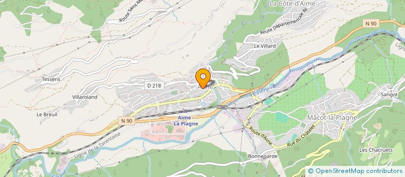 localisation de l'entreprise SPIESSER  AIME-LA-PLAGNE