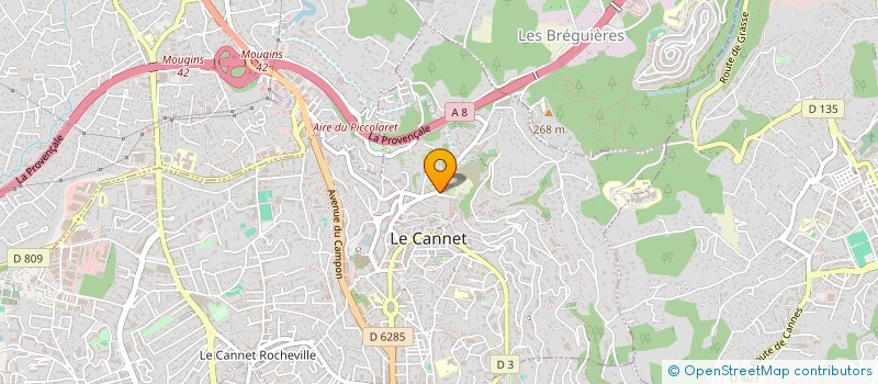 localisation de l'entreprise SPIETRI à LE CANNET
