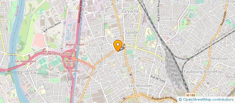 localisation de l'entreprise SPIN à TOULOUSE