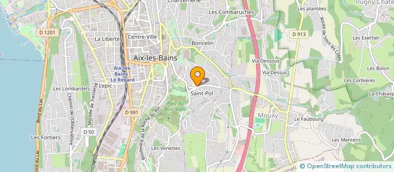 localisation de l'entreprise SPINALIS à AIX-LES-BAINS