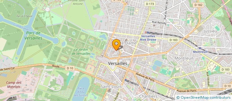localisation de l'entreprise SPINDATA à VERSAILLES