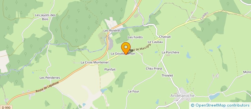 localisation de l'entreprise SPINDLLER DANIEL  ANDELAROCHE