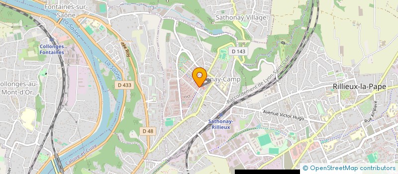 localisation de l'entreprise SPINELLA.DIAS  SATHONAY-CAMP