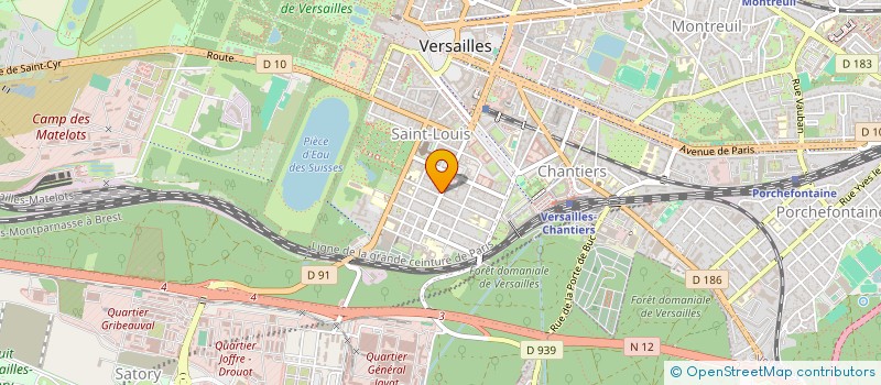 localisation de l'entreprise SPINELLE ROSA à VERSAILLES