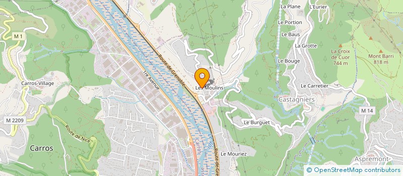 localisation de l'entreprise SPINELLI PALANCA SERVICES  CASTAGNIERS