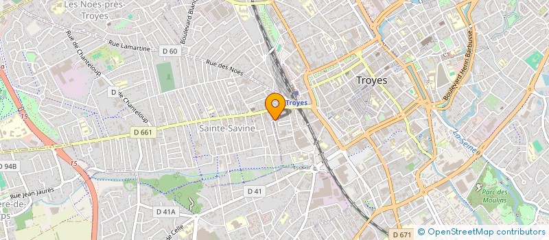 localisation de l'entreprise SPINWARE à TROYES