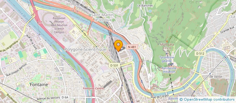 localisation de l'entreprise SPIRALE  GRENOBLE