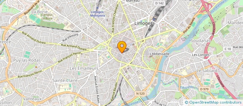 localisation de l'entreprise SPIRALE à LIMOGES