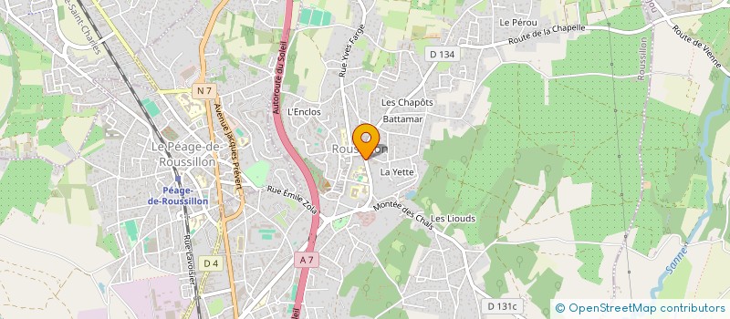 localisation de l'entreprise SPIRALE à ROUSSILLON
