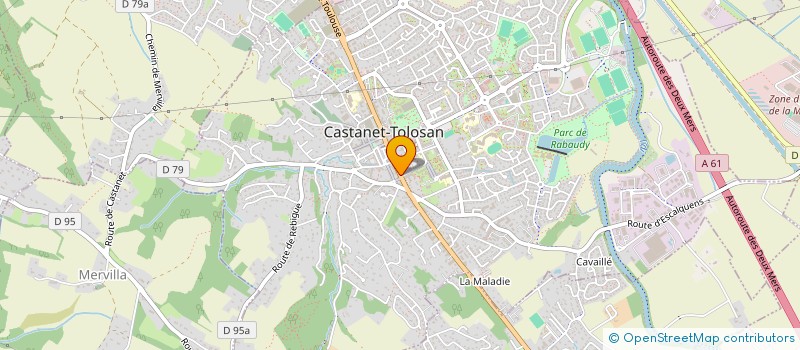 localisation de l'entreprise SPIRALE  CASTANET-TOLOSAN