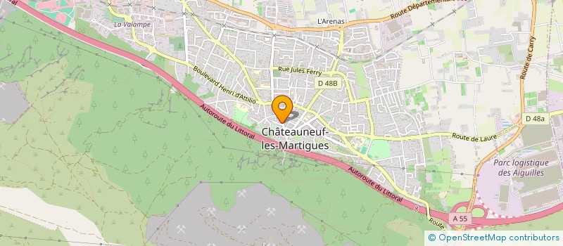 localisation de l'entreprise SPIRALE DE CREATIONS  CHATEAUNEUF-LES-MARTIGUES