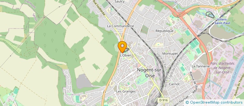 localisation de l'entreprise SPIRALE FM à NOGENT SUR OISE