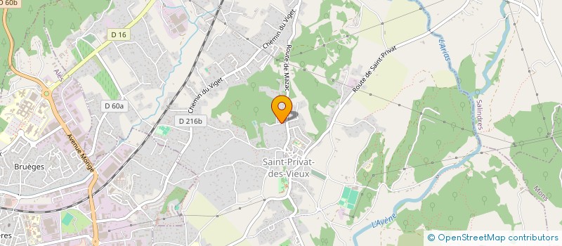 localisation de l'entreprise SPIRALES  SAINT-PRIVAT-DES-VIEUX