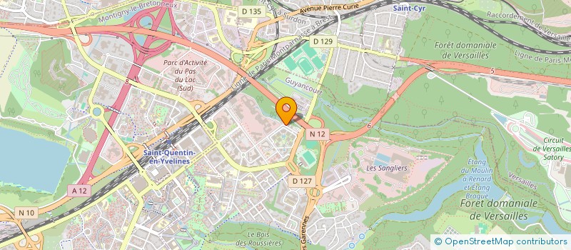 localisation de l'entreprise SPIRENT COMMUNICATIONS SAS à GUYANCOURT