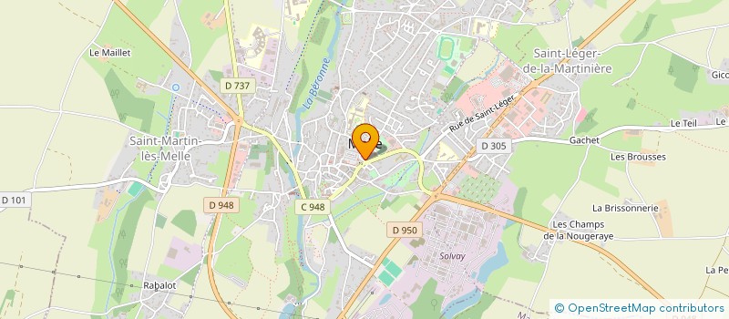 localisation de l'entreprise SPIRIDON CLUB DU PAYS MELLOIS  MELLE