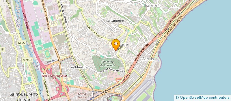 localisation de l'entreprise SPIRIDON COTE D'AZUR à NICE