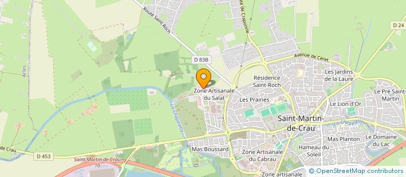 localisation de l'entreprise SPIRIT ARCHERIE à SAINT-MARTIN-DE-CRAU