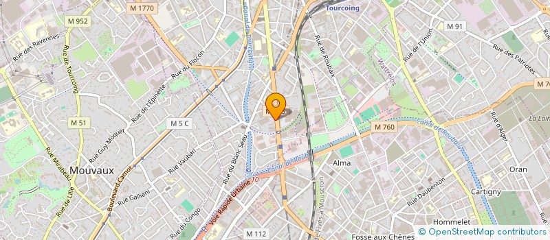 localisation de l'entreprise SPIRIT BAT  TOURCOING