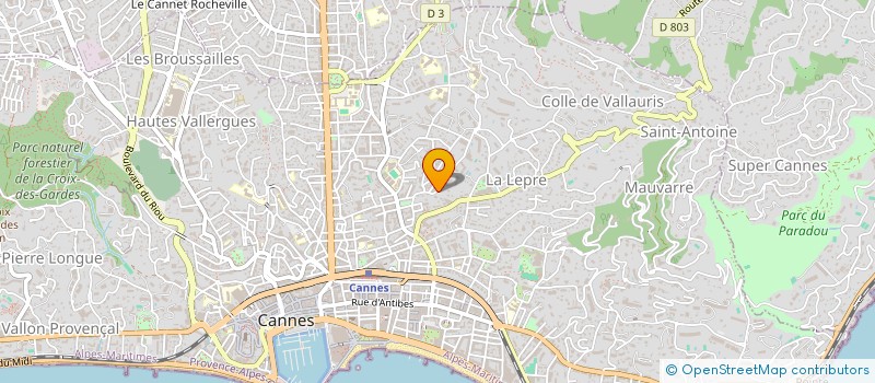 localisation de l'entreprise SPIRIT CONCEPT DISTRIBUTION  CANNES