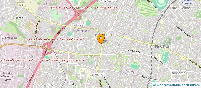 localisation de l'entreprise SPIRIT OF THE WHEELS-CUSTOM CLUB  MERIGNAC