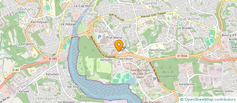localisation de l'entreprise SPIRIT WINES à QUIMPER