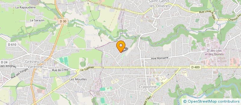 localisation de l'entreprise SPIRITBIRD  CRAPONNE