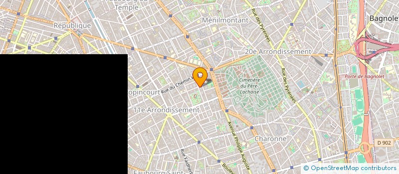 localisation de l'entreprise SPIRITEL  PARIS