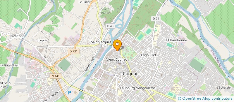 localisation de l'entreprise SPIRITS JAZZ à COGNAC