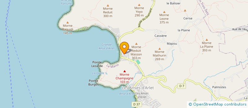 localisation de l'entreprise SPIRITUAL HARMONY  ANSES D'ARLET