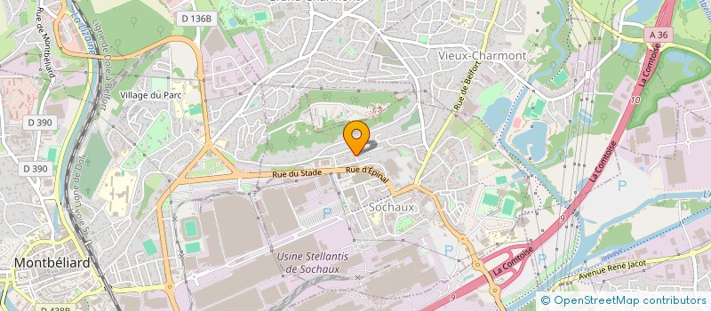 localisation de l'entreprise SPIRULINE CREATION  SOCHAUX