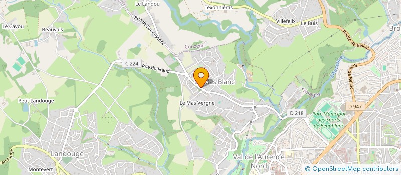 localisation de l'entreprise SPJ à LIMOGES