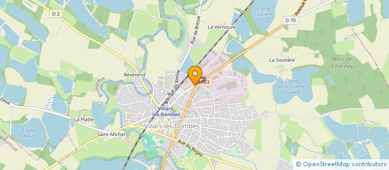 localisation de l'entreprise SPJ TABOURET à VILLARS-LES-DOMBES