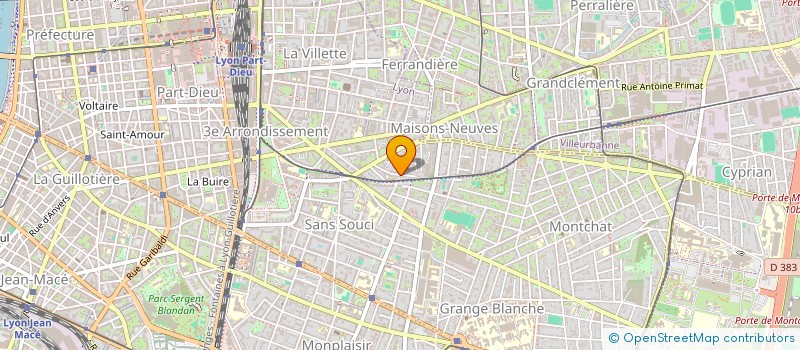 localisation de l'entreprise SPJM  LYON