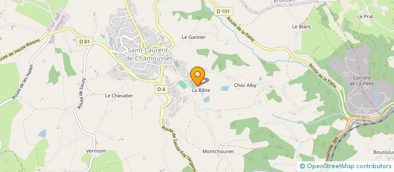 localisation de l'entreprise SPJMV  SAINT-LAURENT-DE-CHAMOUSSET