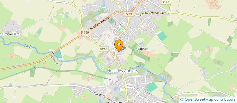 localisation de l'entreprise SPJT'EAM  NUEIL-LES-AUBIERS