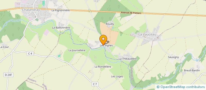 localisation de l'entreprise SPK  CHALANDRAY