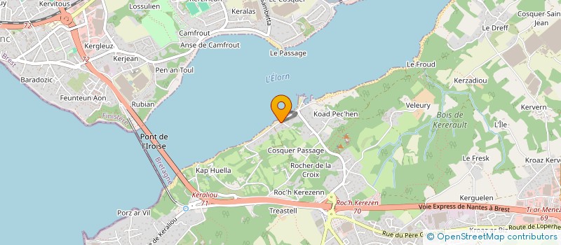 localisation de l'entreprise SPL 3 RUE ALBERT DE MUN  PLOUGASTEL-DAOULAS