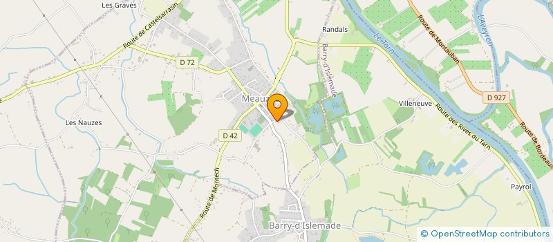 localisation de l'entreprise SPL  MEAUZAC