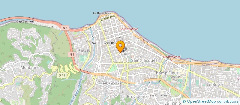 localisation de l'entreprise SPL ASSISTANCE A LA FORMATION PROFESSIONNELLE DES ADULTES A LA REUNION à SAINT-DENIS
