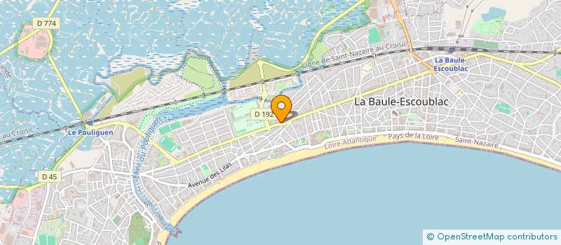 localisation de l'entreprise SPL ATLANTIA à LA BAULE-ESCOUBLAC