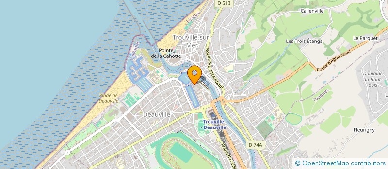 localisation de l'entreprise SPL DE DEVELOPPEMENT TERRITORIAL ET TOURISTIQUE DU TERRITOIRE DE DEAUVILLE  DEAUVILLE