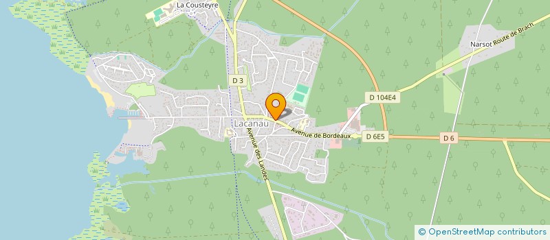 localisation de l'entreprise SPL DES JARDINS DU LITTORAL à LACANAU