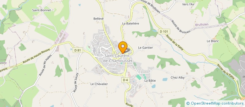 localisation de l'entreprise SPL DES MONTS DU LYONNAIS à SAINT-LAURENT-DE-CHAMOUSSET