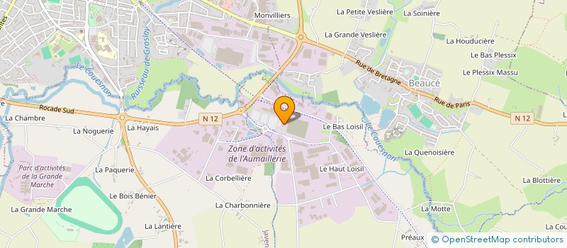 localisation de l'entreprise SPL DESTINATION FOUGERES à LA SELLE-EN-LUITRE