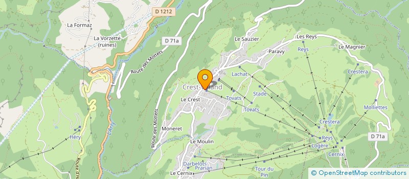 localisation de l'entreprise SPL DOMAINE SKIABLE CREST-VOLAND COHENNOZ à CREST-VOLAND