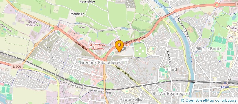 localisation de l'entreprise SPL ESPACE MAYENNE à LAVAL