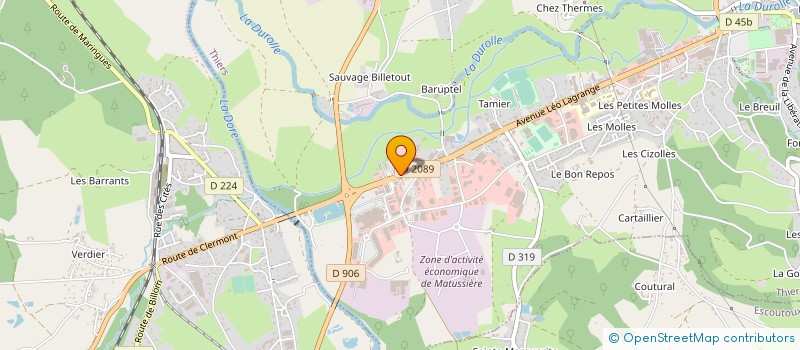 localisation de l'entreprise SPL GAIA à THIERS